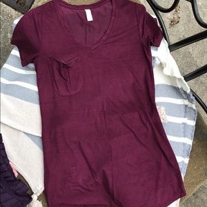 NWOT Altar’d State Suede T-Shirt Dress